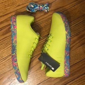 🔴SOLD🔴 BNWT Neon Yellow Swirl Nobull Trainers
